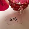 Cranberry Glass Bell, Sugar Bowl, Creamer, and Vase - 11