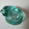 Green Glass Sleeping Cat Tealight Holder - 2