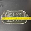 Four Clear Glass Snack Trays with Matching Cups - 8