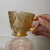 Assorted Pink and Amber Glassware - 3