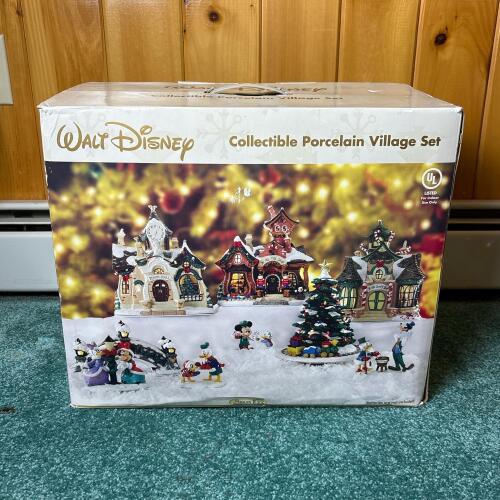 Walt Disney Collectible Porcelain Mickey Village Set