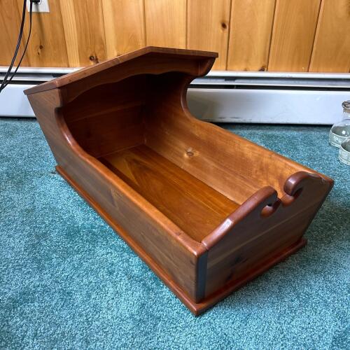 Wooden Cradle Doll Bed