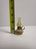 Miniature Glass Oil Lamp With Metal Fittings - 3