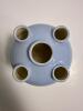 Miyata Ware Japanese Multi-Spout Blue and Green Vase - 3
