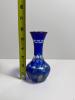 Cut to Clear Cobalt Blue Bohemian-Style Glass Vase - 2