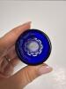 Cut to Clear Cobalt Blue Bohemian-Style Glass Vase - 4