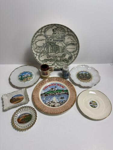 Souvenir Plates, Dishes, and Miniature Collectibles
