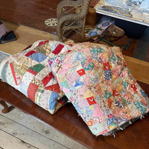 Vintage Handmade Patchwork Crazy Quilts