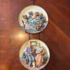 Pair of Rustic 3D Decorative Wall Plates