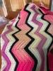 Handmade Crochet Chevron Afghan - 2