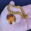 Elvis Presley Gold-Tone Photo Necklace and Bracelet Jewelry Set - 3