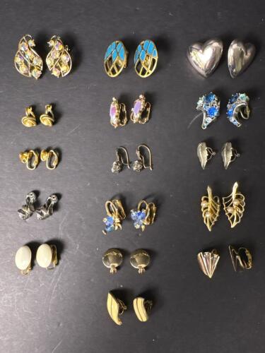 Vintage Clip-On Earrings and Costume Jewelry Earrings Collection