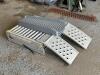 Duralast Folding Steel Ramps with Amerimax Plastic Tire Stops
