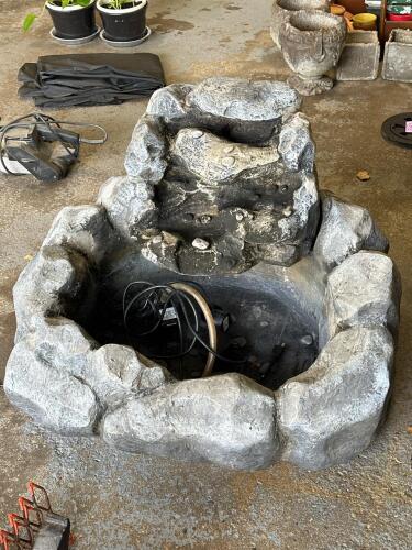Artificial Rock Outdoor Fountain with Pump