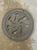 Cast Iron Floor Grate Vent with Swirl Pattern