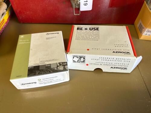 Armstrong and Azrock Vinyl Composition Tile Sample Boxes