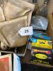 Assorted Hand Tools, Brush, Scrapers, Nails, Staples, and Leather Pouch - 6