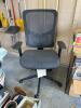 Black Mesh Ergonomic Office Chair with Adjustable Armrests