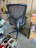Black Mesh Ergonomic Office Chair with Adjustable Armrests - 2
