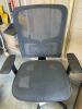 Black Mesh Ergonomic Office Chair with Adjustable Armrests - 8