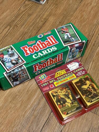 1991 Topps Football Cards Complete Set & Score NFL Football Cards