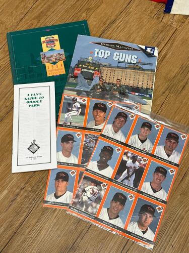 Baltimore Orioles 1994 Cards, Yearbook, Magazine & Oriole Park Guide