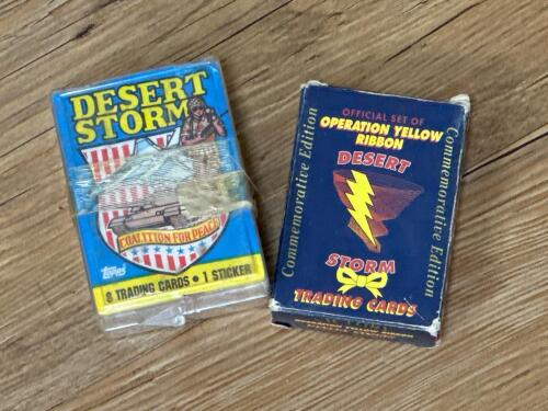 Desert Storm Trading Cards and Operation Yellow Ribbon Set