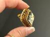 Cameo Ring, Filigree Green Pendant Necklace & Yellow Pendant Necklace - 7