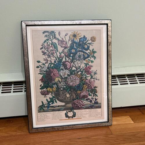 15&rdquo; x 19&rdquo; Vintage Framed Robert Furber "June" Botanical Print Twelve Months of Flowers