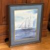 17.5" x 21.5" Framed Nautical Watercolor Painting, Signed