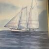 17.5" x 21.5" Framed Nautical Watercolor Painting, Signed - 6