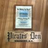Copple Crown Mt. Yacht Club Framed Advertisement and Grover Pirates' Den Sign