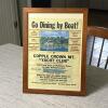 Copple Crown Mt. Yacht Club Framed Advertisement and Grover Pirates' Den Sign - 2
