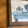 22.5" x 12.25" Framed Birdhouses Wall Art, Signed - 3