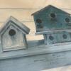 22.5" x 12.25" Framed Birdhouses Wall Art, Signed - 5