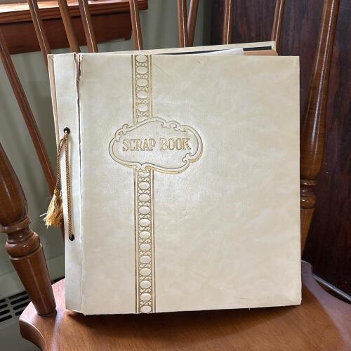 Vintage Scrapbook with Airline and Travel Ephemera