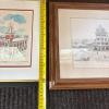Framed Manchester NH Landmarks and Baker's Singing Orchestra Photograph - 19