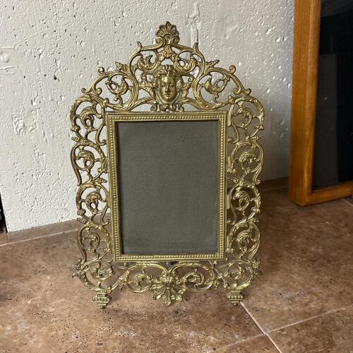 Ornate Brass Tabletop Picture Frame