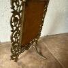 Ornate Brass Tabletop Picture Frame - 4