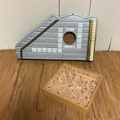 Zither Concerto and Wooden Labyrinth Maze Game