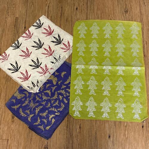 Nepalese Lokta Paper with Assorted Printed Designs