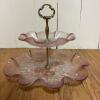 Lenox Vase with Decorative Glass Serving Pieces - 8