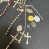 Catholic Rosaries, Crucifixes, and Religious Medals Assortment - 2