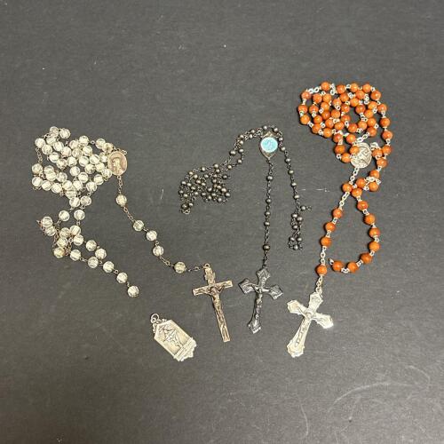 Religious Jewelry Lot with Sterling Silver Crosses