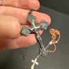 Religious Jewelry Lot with Sterling Silver Crosses - 7