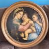 Madonna of the Chair by Raphael Framed Art, 21"x21"