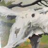 Painting of Pointer Dog in Field, 24"x19" - 4