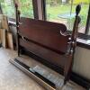 Wooden Bed Frame with Turned Posts