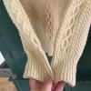 Cream Cable Knit Wool Sweater - 5