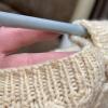 Cream Cable Knit Wool Sweater - 6
